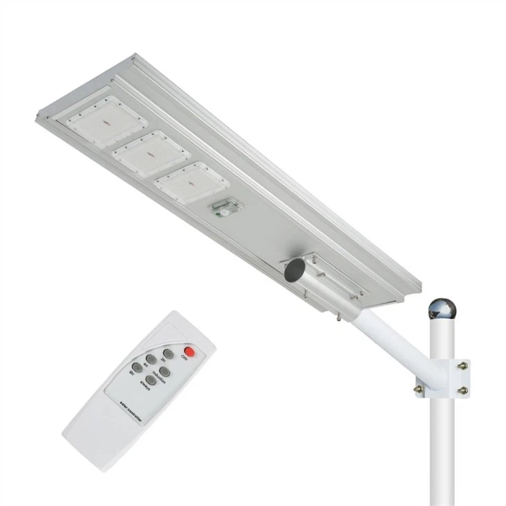solar street light parking lot with motion sensor