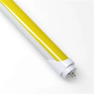 T8 LED 튜브 밝은 노란색 커버