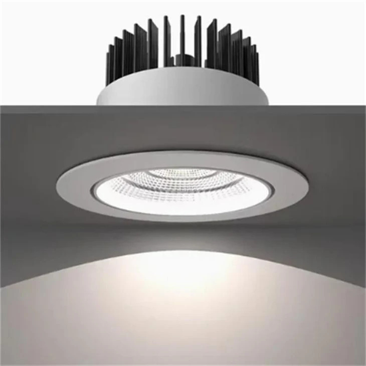 Round Housing Dimmable Recessed LED Downlight factory
